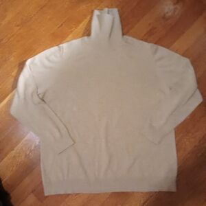 Landsend Tan  Knit Turtleneck Size 16W-18W Pre-owned
